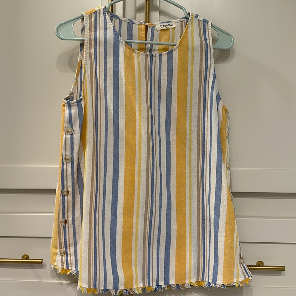 Striped Linen Tank